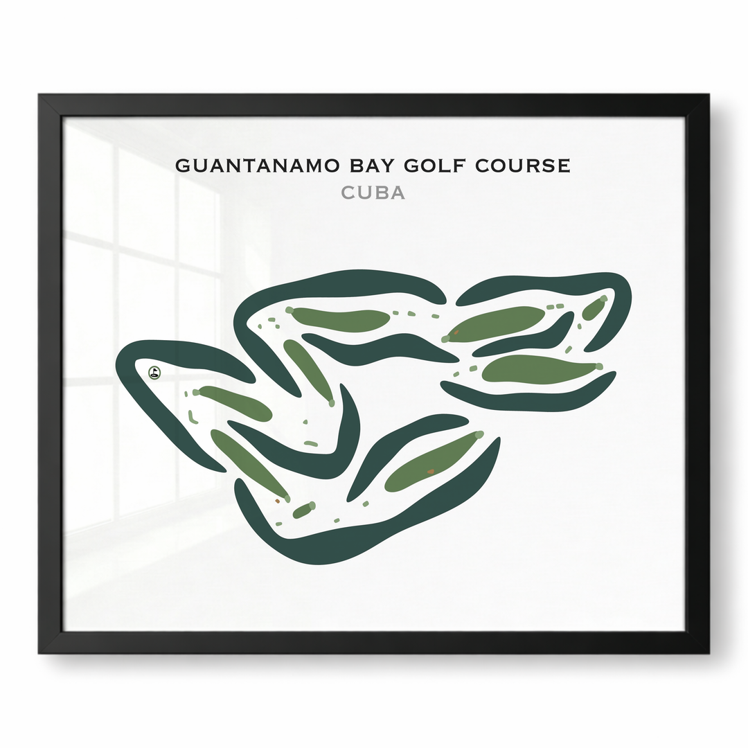 Guantanamo Bay Golf Course, Cuba - Printed Golf Courses