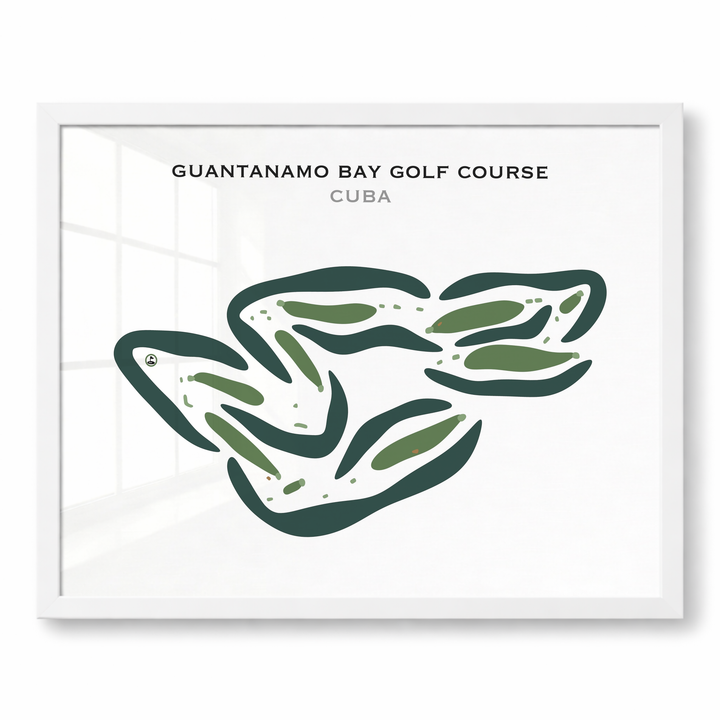 Guantanamo Bay Golf Course, Cuba - Printed Golf Courses