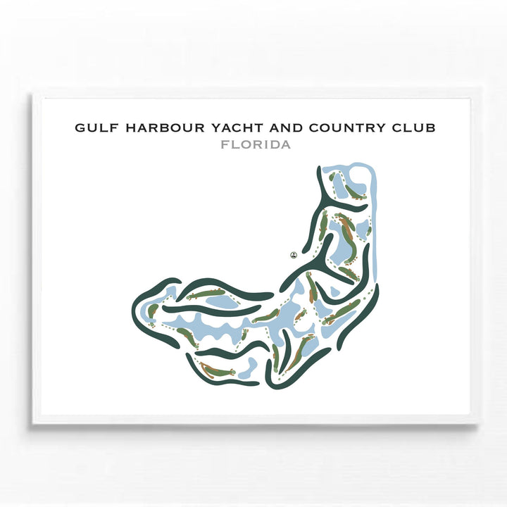 Gulf Harbour Yacht & Country Club, Florida - Printed Golf Courses