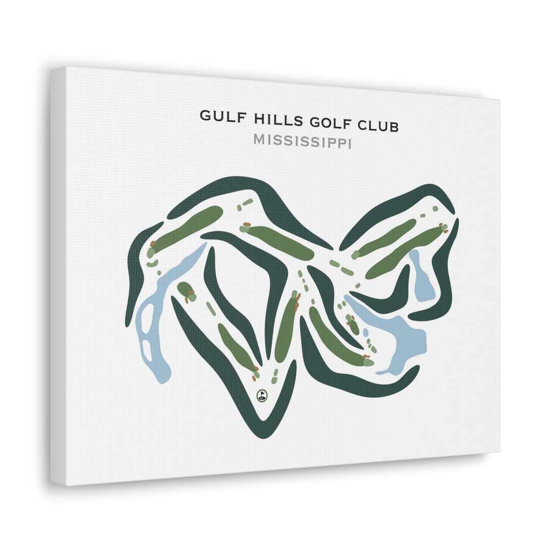 Gulf Hills Golf Club, Mississippi - Printed Golf Courses