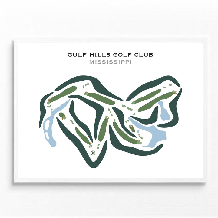 Gulf Hills Golf Club, Mississippi - Printed Golf Courses