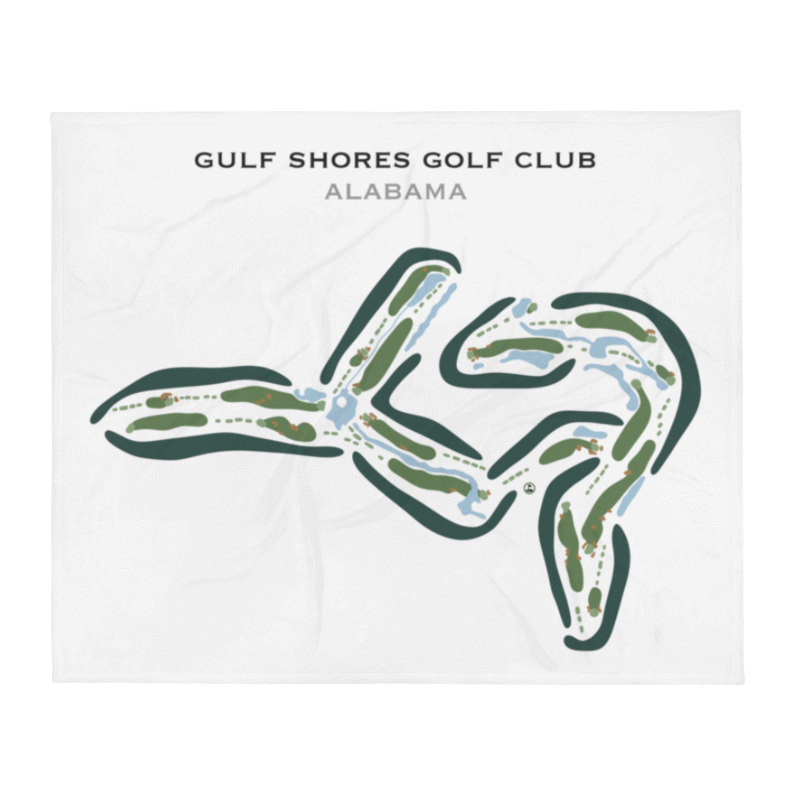 Gulf Shores Golf Club, Alabama - Printed Golf Courses