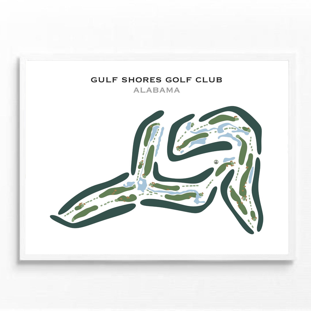Gulf Shores Golf Club, Alabama - Printed Golf Courses