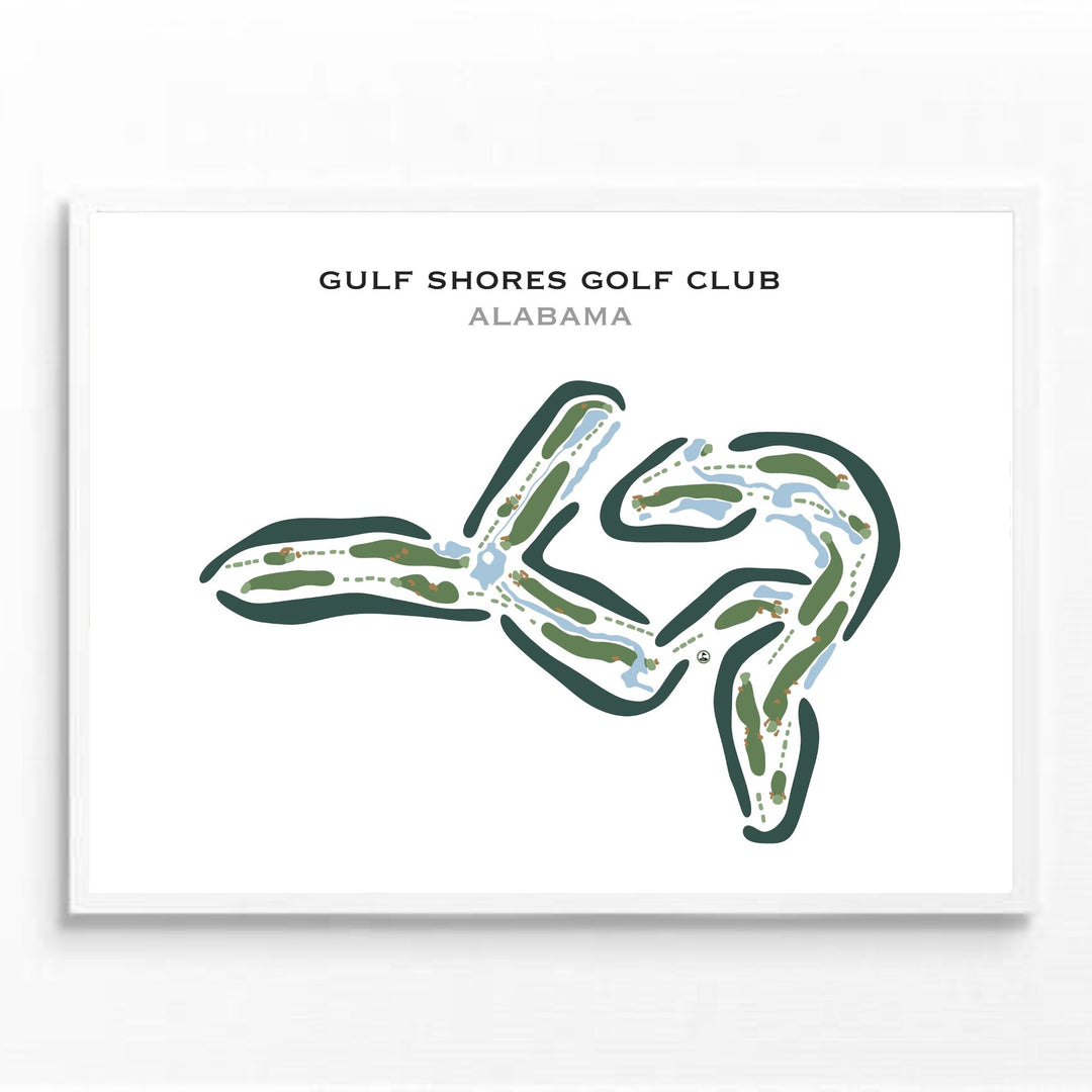 Gulf Shores Golf Club, Alabama - Printed Golf Courses