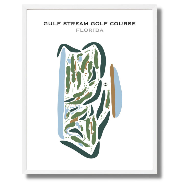 Gulf Stream Golf Course, Florida - Printed Golf Courses
