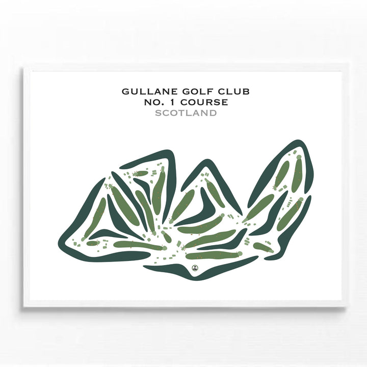 Gullane Golf Club - No 1 Course, Scotland - Printed Golf Courses