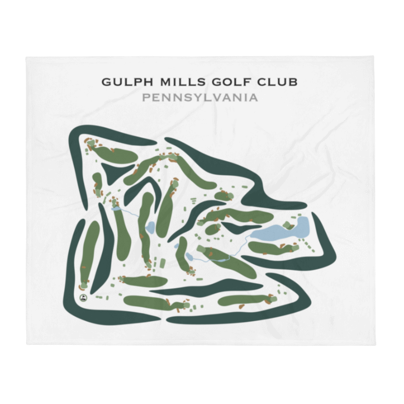 Gulph Mills Golf Club, Pennsylvania - Printed Golf Courses