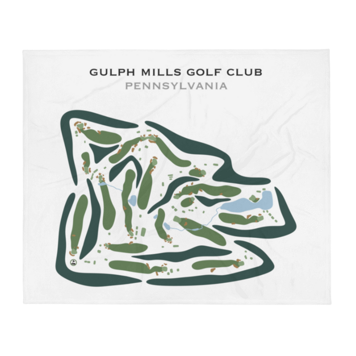 Gulph Mills Golf Club, Pennsylvania - Printed Golf Courses