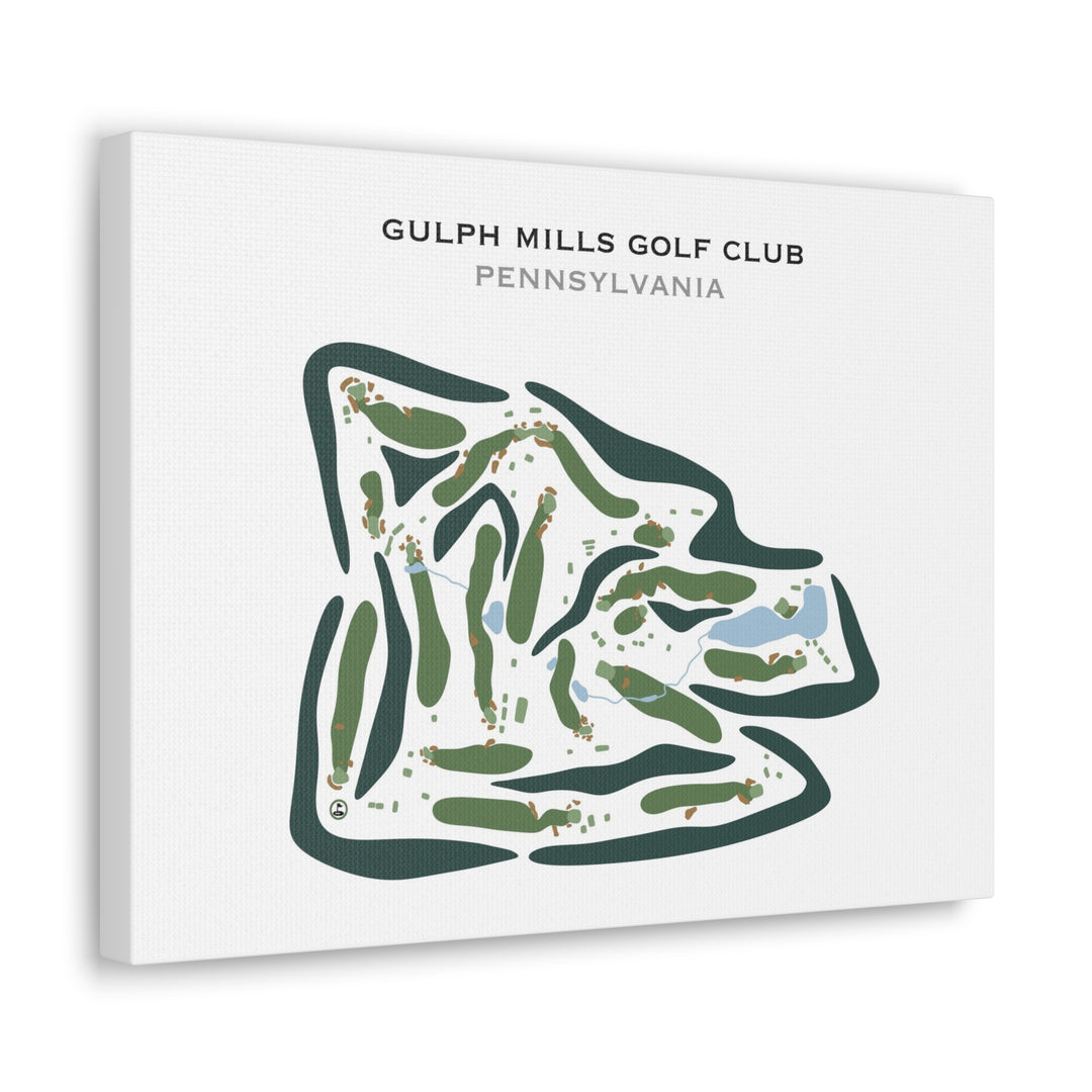 Gulph Mills Golf Club, Pennsylvania - Printed Golf Courses