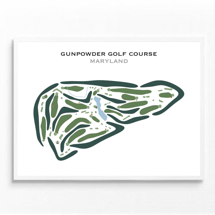 Gunpowder Golf Course, Maryland - Printed Golf Courses