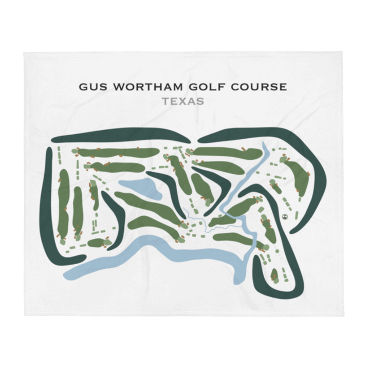 Gus Wortham Golf Course, Texas - Printed Golf Courses