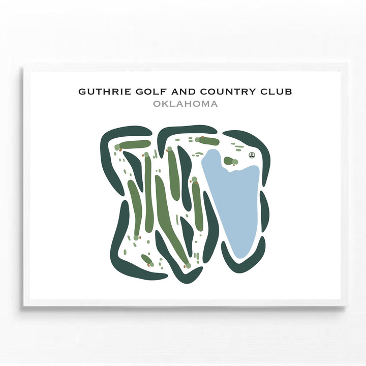 Guthrie Golf & Country Club, Oklahoma - Printed Golf Courses
