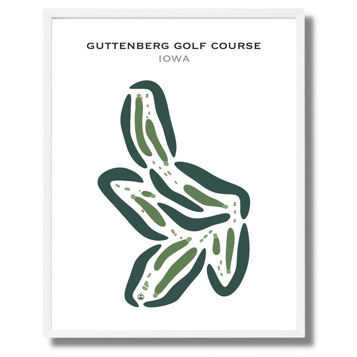 Guttenberg Golf Course, Iowa - Printed Golf Courses