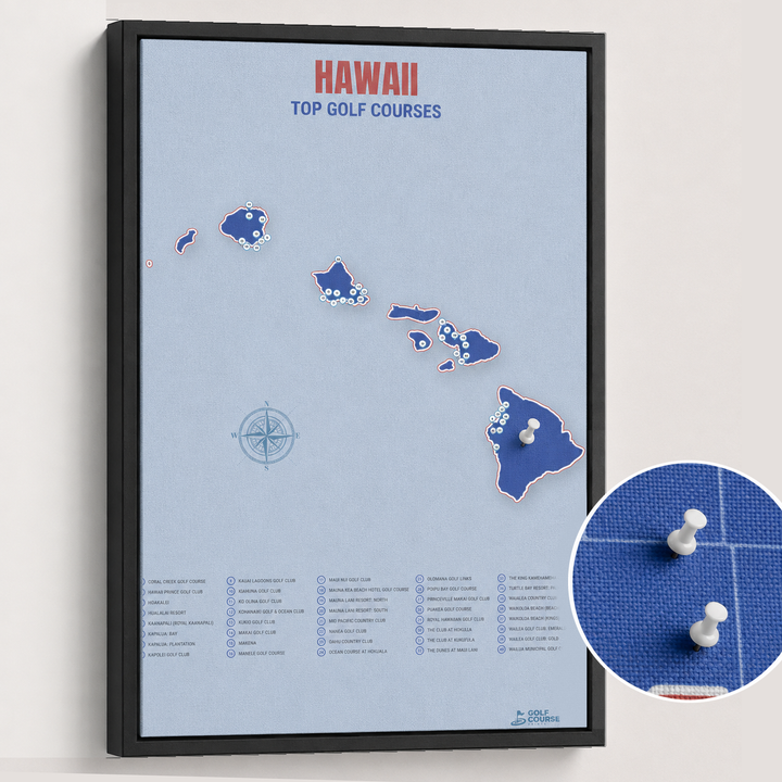 Map of Hawaii Golf Courses