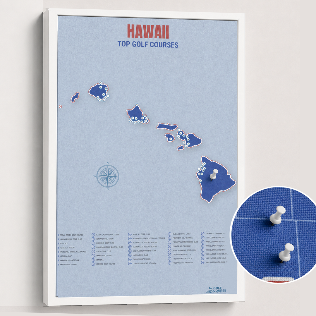 Map of Hawaii Golf Courses