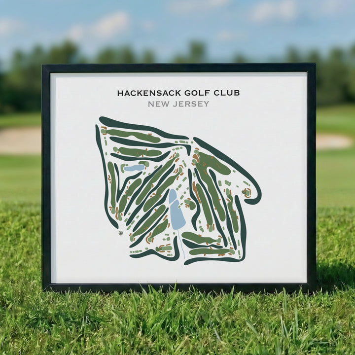 Hackensack Golf Club, New Jersey - Printed Golf Course