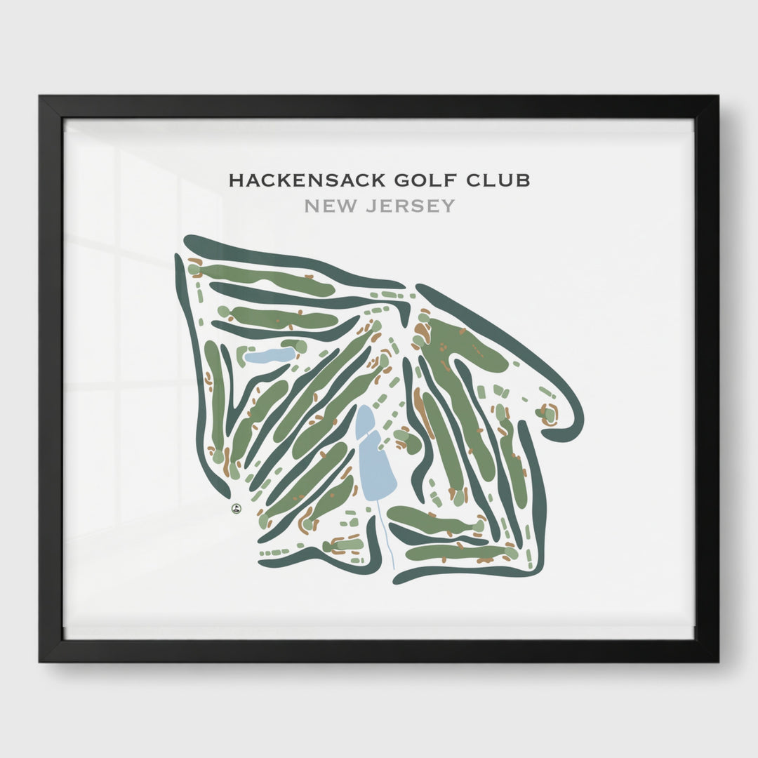 Hackensack Golf Club, New Jersey - Printed Golf Course