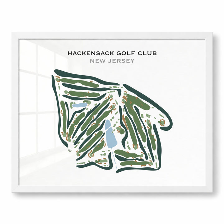 Hackensack Golf Club, New Jersey - Printed Golf Course