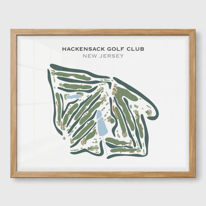 Hackensack Golf Club, New Jersey - Printed Golf Course