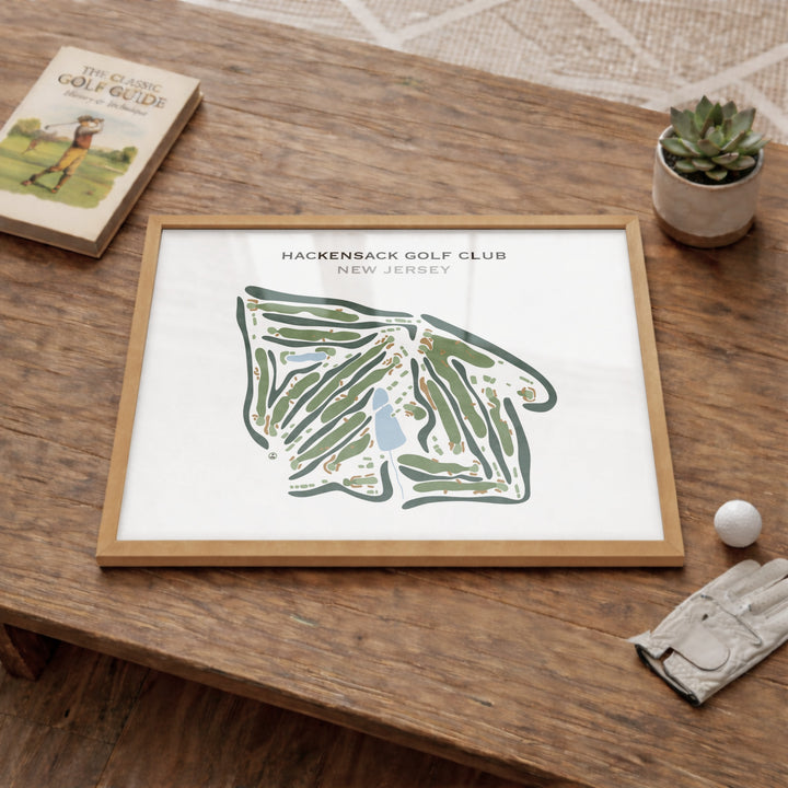 Hackensack Golf Club, New Jersey - Printed Golf Course