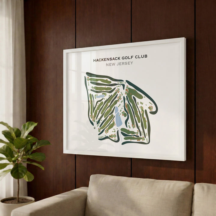 Hackensack Golf Club, New Jersey - Printed Golf Course