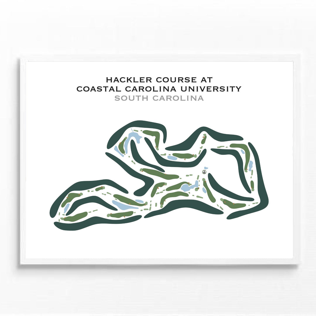 Hackler Course at Coastal Carolina University, South Carolina - Printed Golf Course