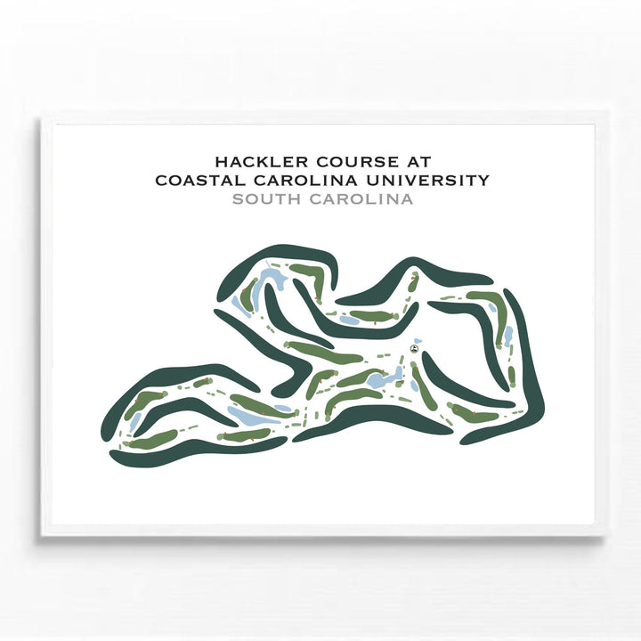 Hackler Course at Coastal Carolina University, South Carolina - Printed Golf Course