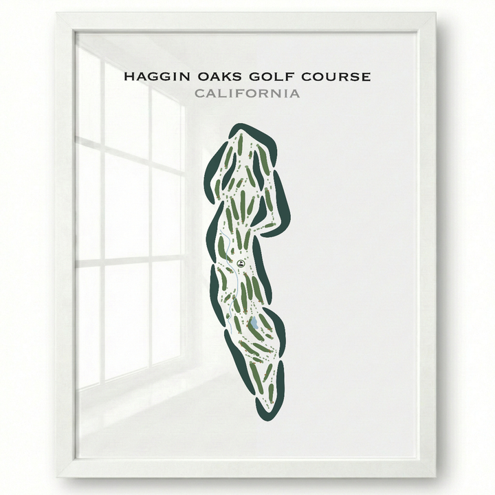 Haggin Oaks Golf Course, California - Printed Golf Courses
