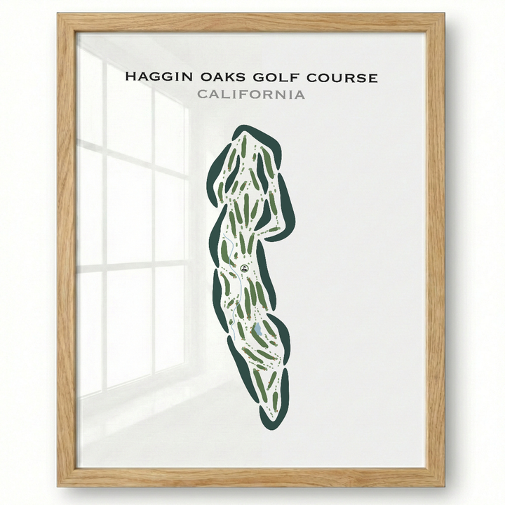 Haggin Oaks Golf Course, California - Printed Golf Courses