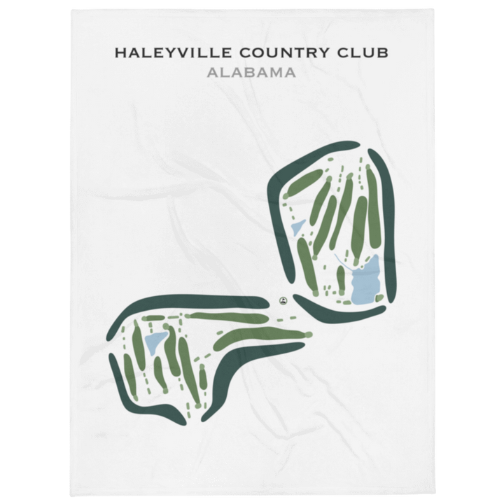 Haleyville Country Club, Alabama - Printed Golf Course