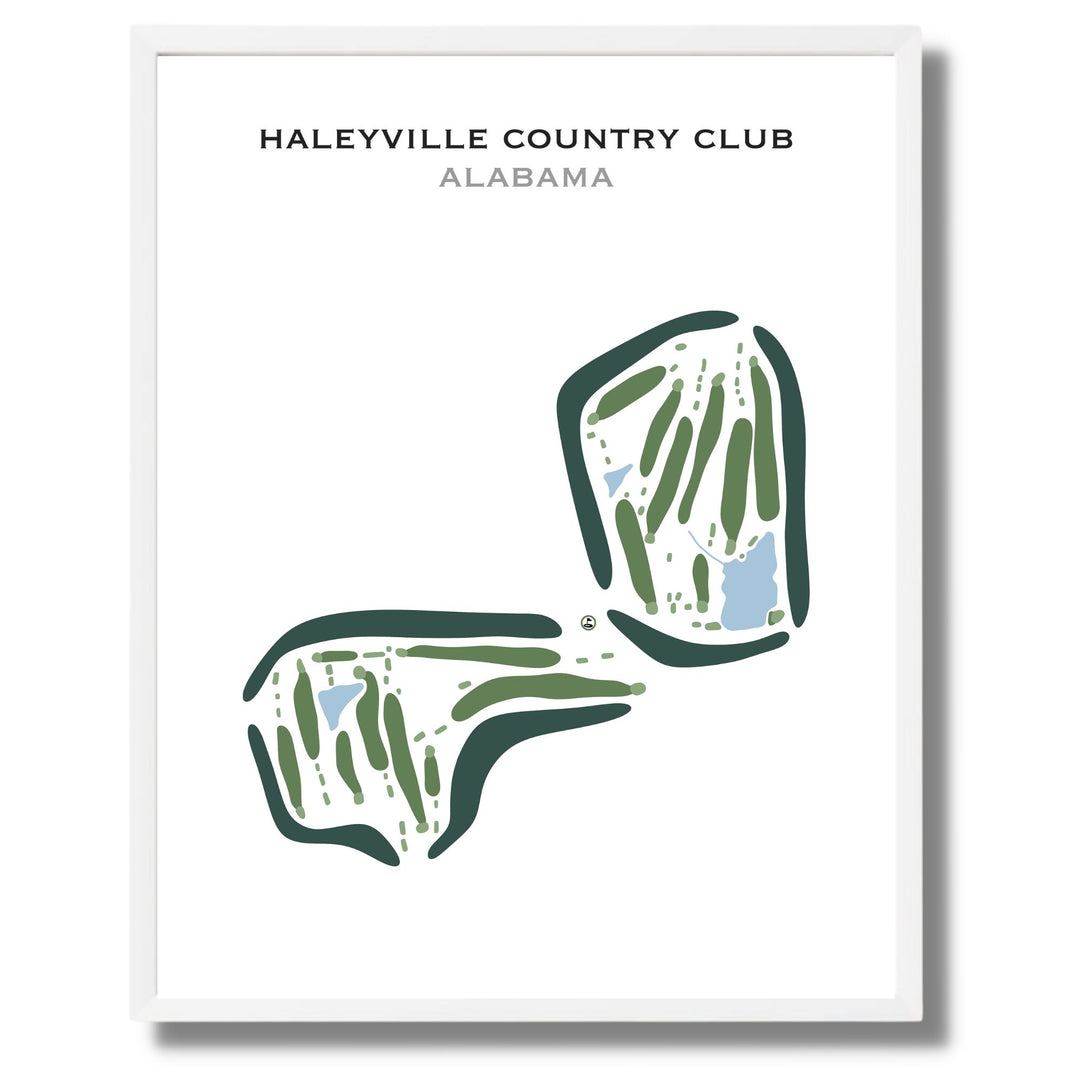 Haleyville Country Club, Alabama - Printed Golf Course