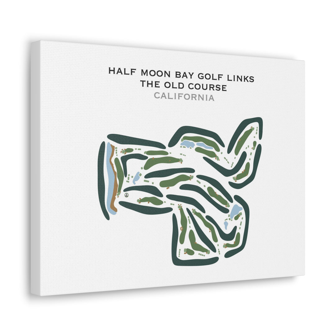 Half Moon Bay Golf Links - Old Course, California - Printed Golf Courses