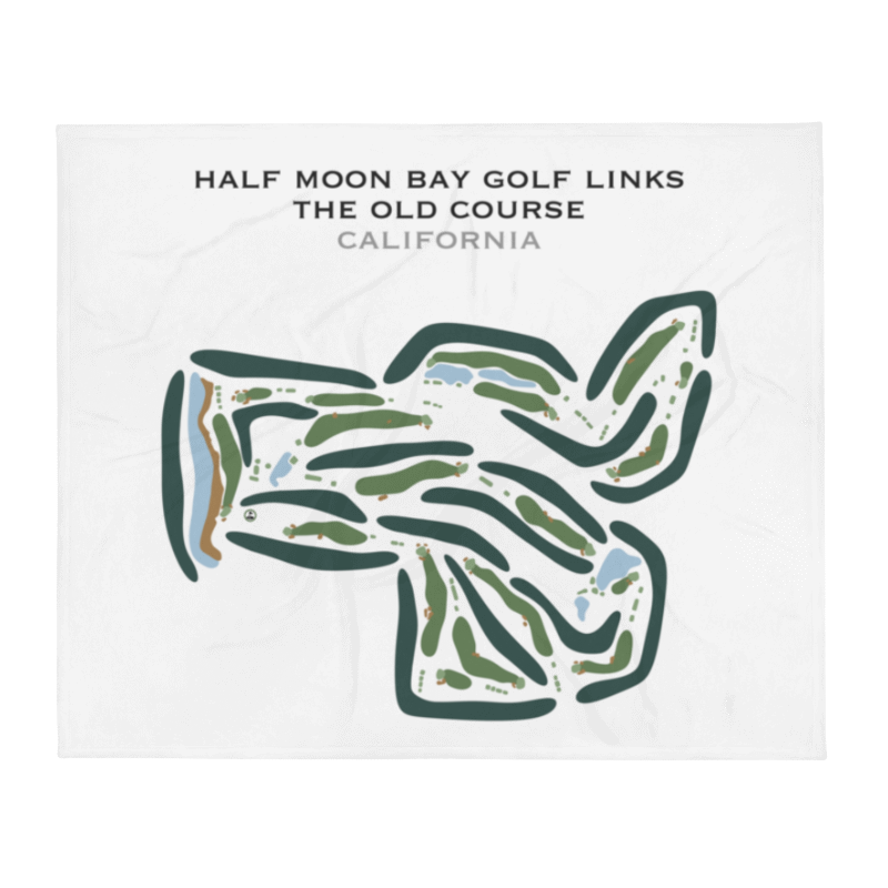 Half Moon Bay Golf Links - Old Course, California - Printed Golf Courses