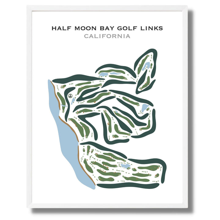 Half Moon Bay Golf Links, California - Printed Golf Courses - Golf Course Prints