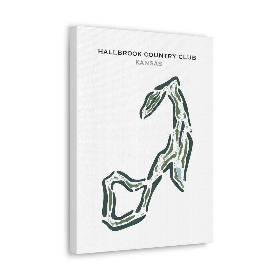 Hallbrook Country Club, Kansas - Printed Golf Course