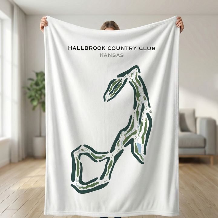 Hallbrook Country Club, Kansas - Printed Golf Course