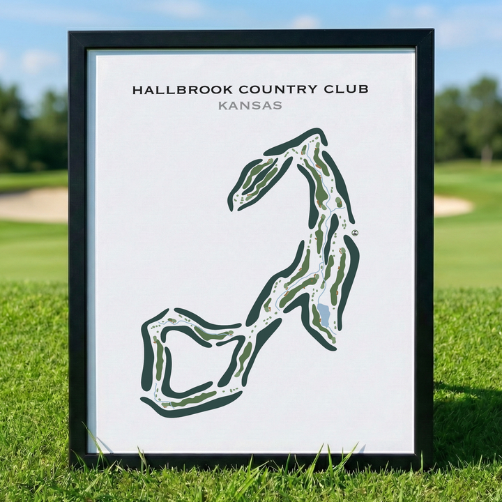 Hallbrook Country Club, Kansas - Printed Golf Course