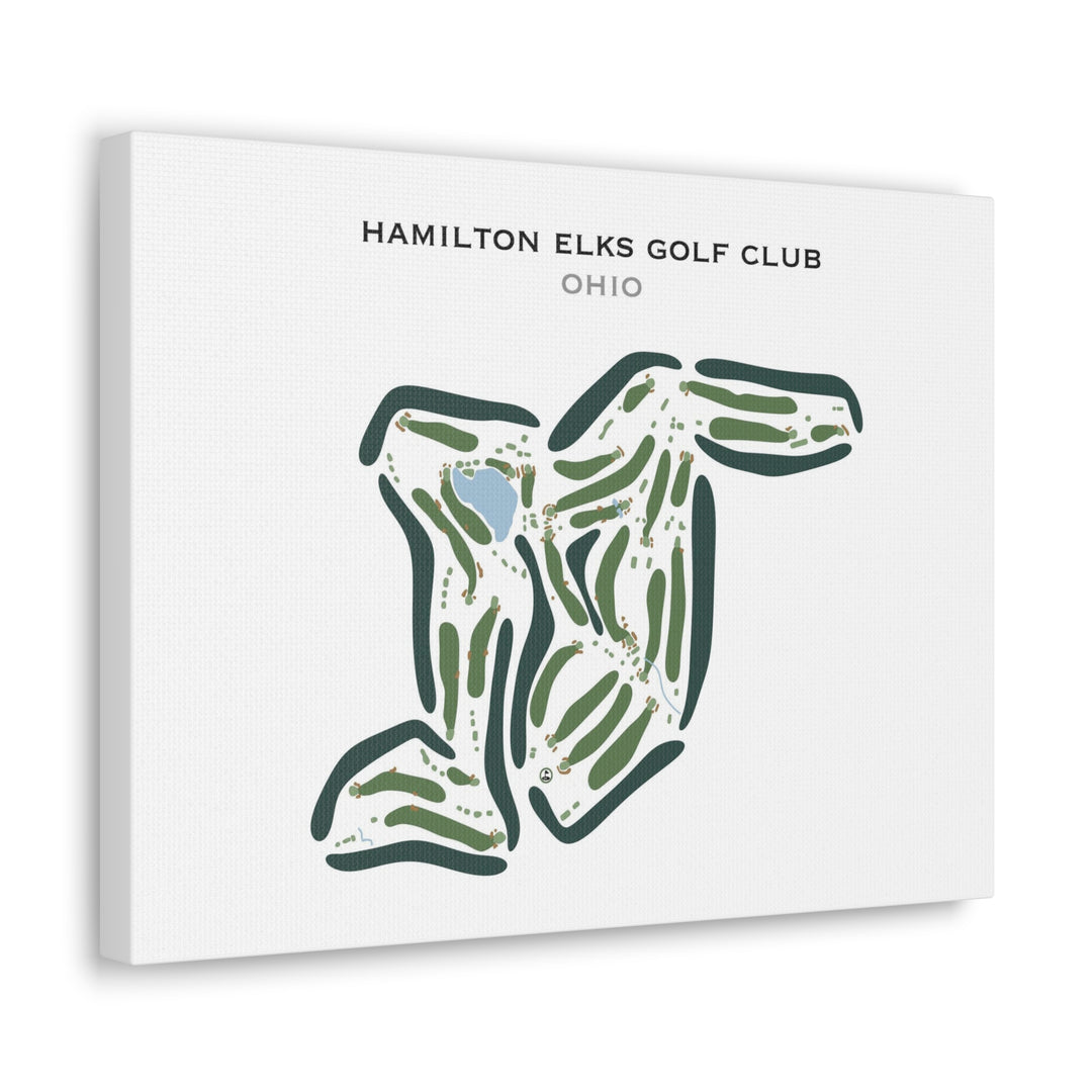 Hamilton Elks Golf Club, Ohio - Printed Golf Courses