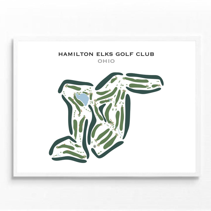 Hamilton Elks Golf Club, Ohio - Printed Golf Courses