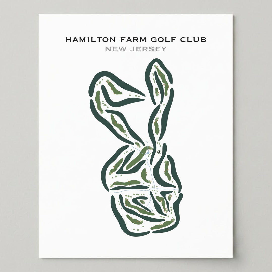 Hamilton Farm Golf Club, New Jersey - Printed Golf Courses