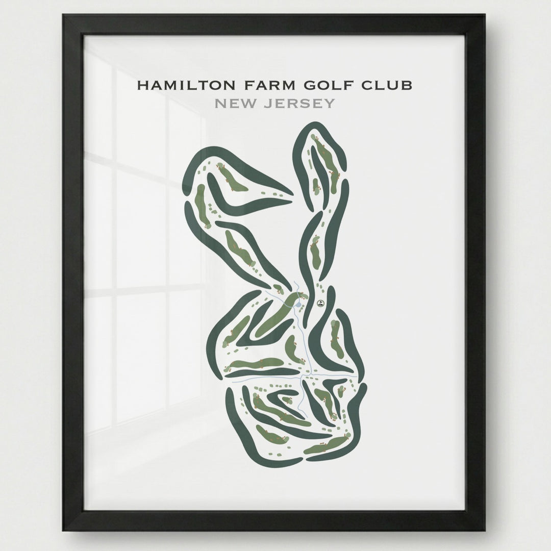 Hamilton Farm Golf Club, New Jersey - Printed Golf Courses