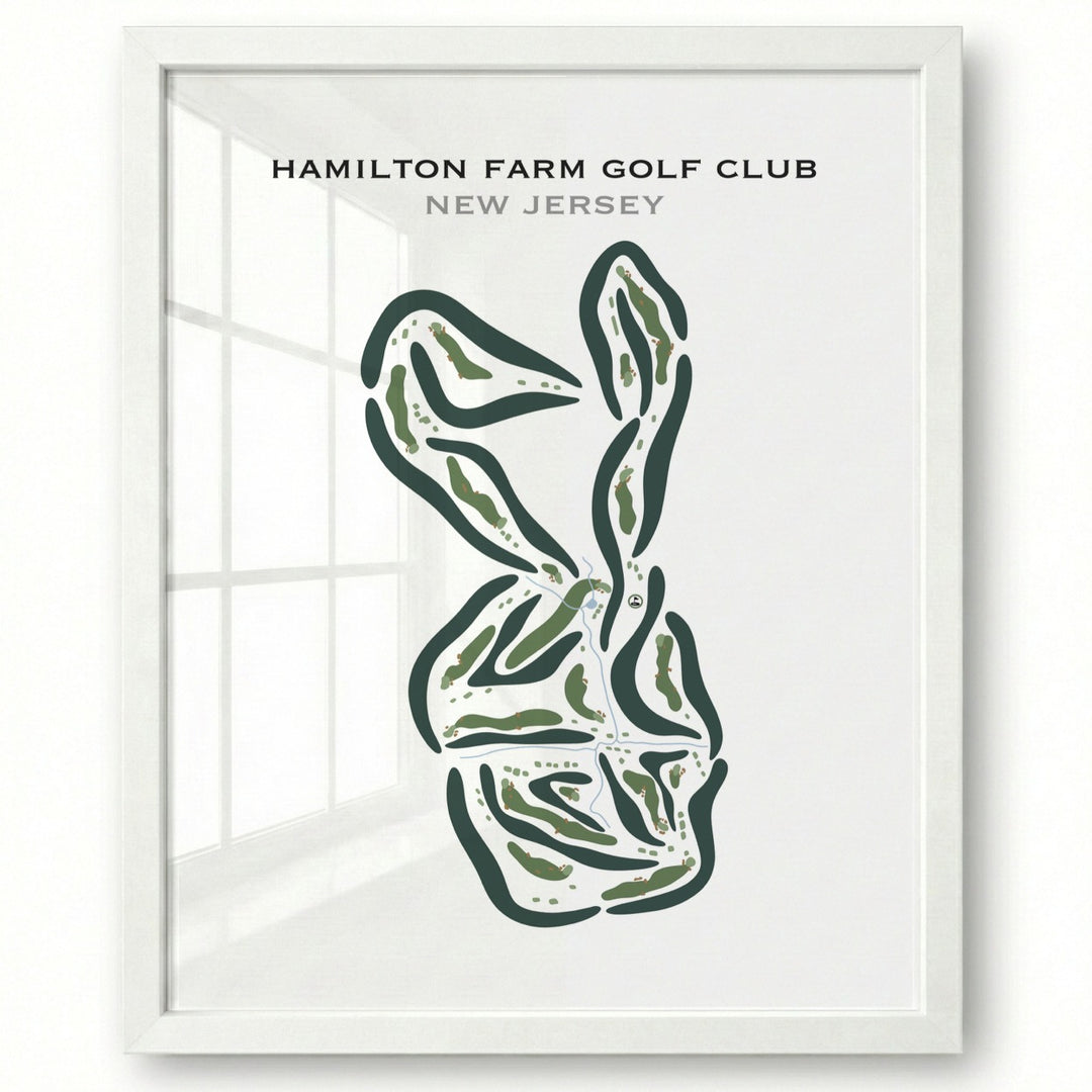 Hamilton Farm Golf Club, New Jersey - Printed Golf Courses
