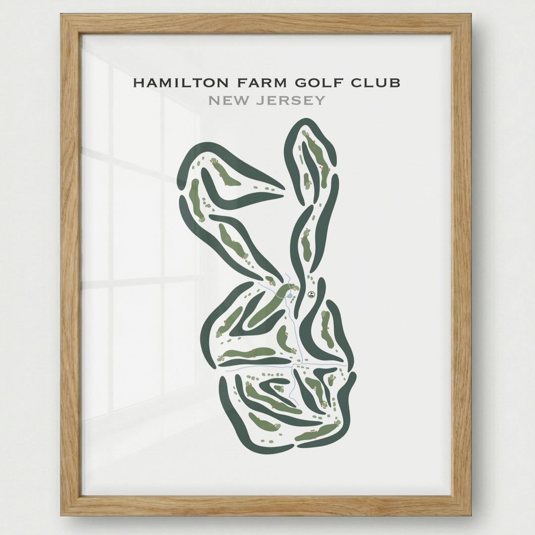 Hamilton Farm Golf Club, New Jersey - Printed Golf Courses