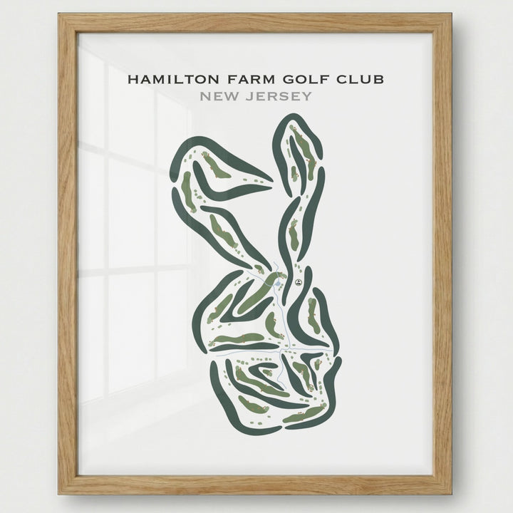 Hamilton Farm Golf Club, New Jersey - Printed Golf Courses