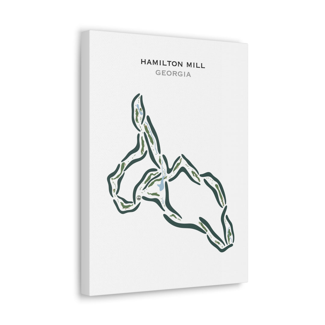 Hamilton Mill, Georgia - Printed Golf Courses