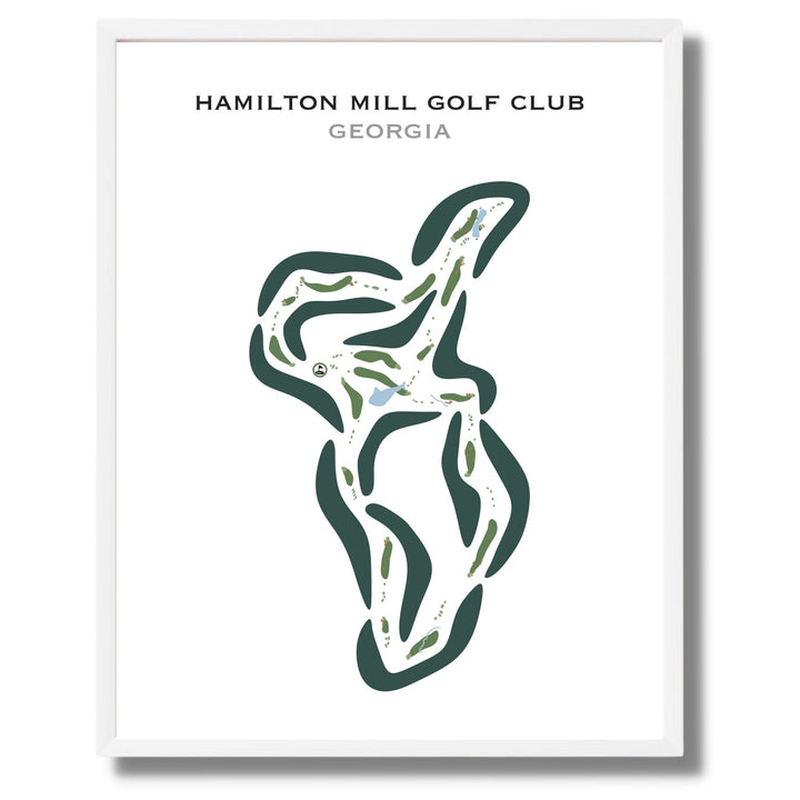 Hamilton Mill Golf Club, Georgia - Printed Golf Courses
