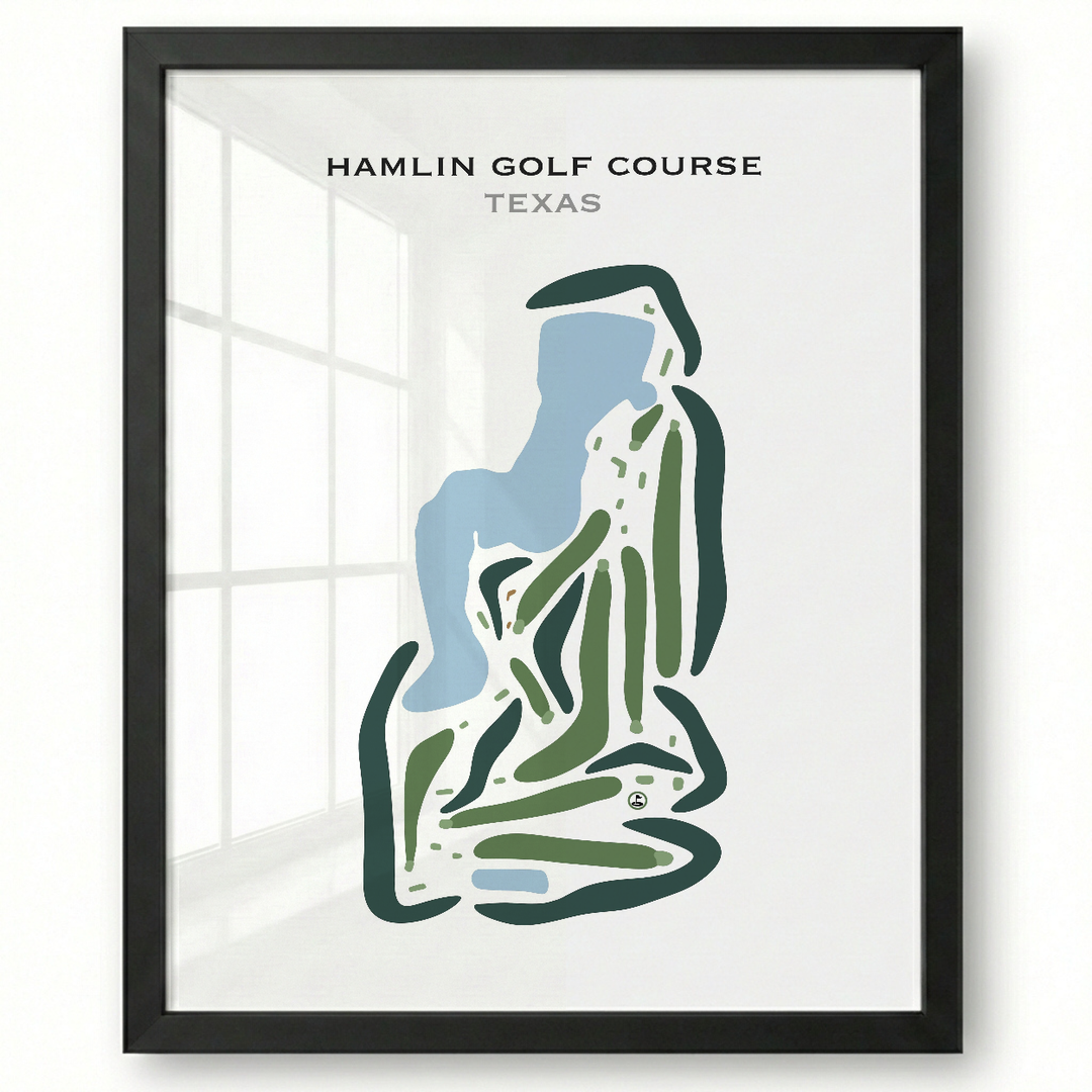 Hamlin Golf Course, Texas - Printed Golf Courses