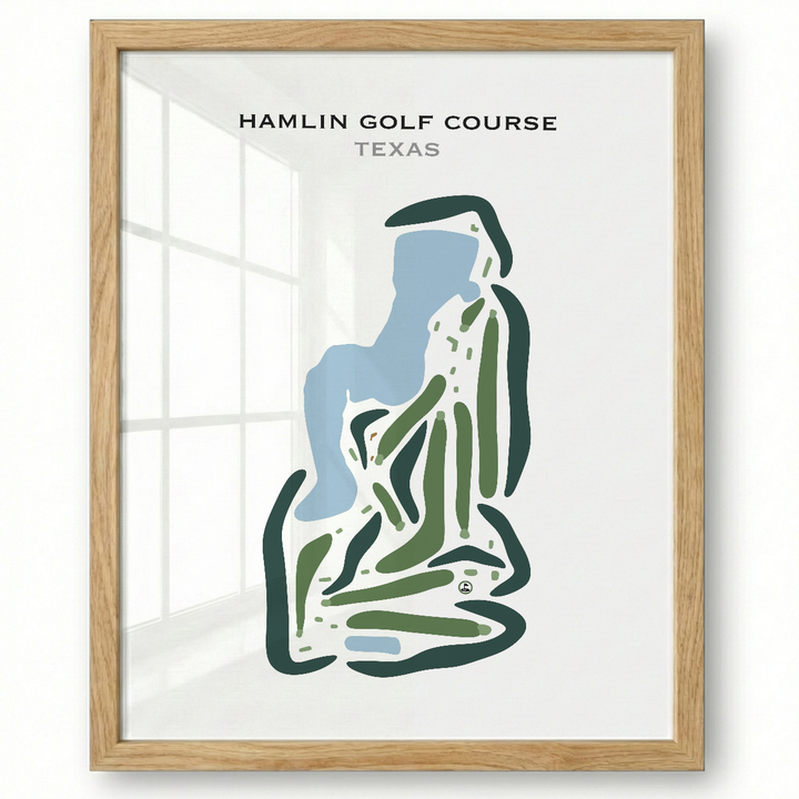 Hamlin Golf Course, Texas - Printed Golf Courses