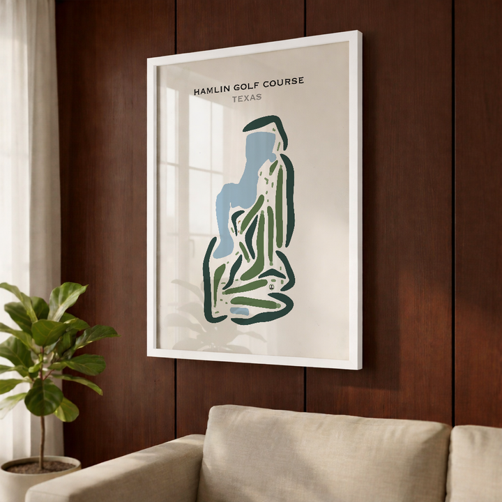 Hamlin Golf Course, Texas - Printed Golf Courses