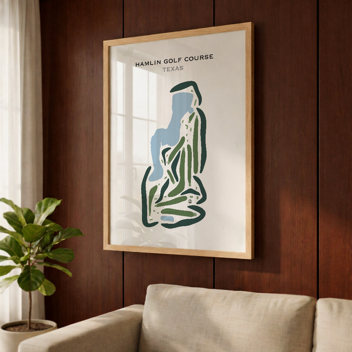 Hamlin Golf Course, Texas - Printed Golf Courses